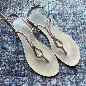 Dolce Vita Braided Thong Sandals Women’s 9 | Slingback Flat Neutral